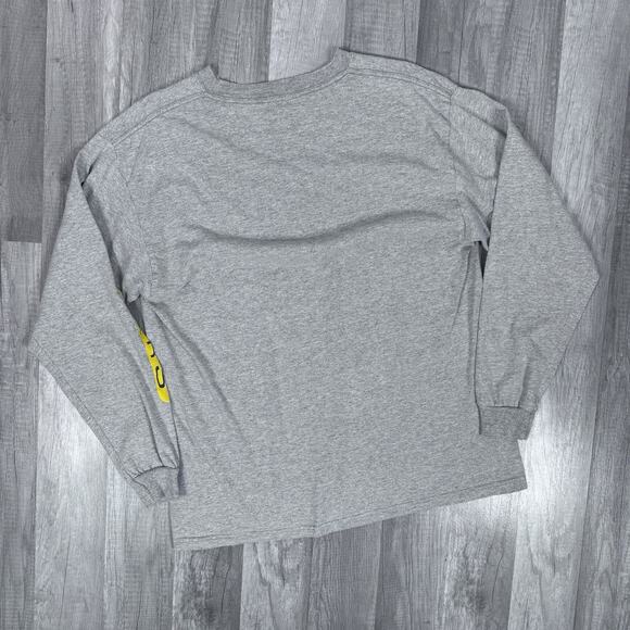 VINT Y2K NFL Green Bay Packers long Sleeve T-Shirt Gray Logo Football Size Large - Picture 4 of 7